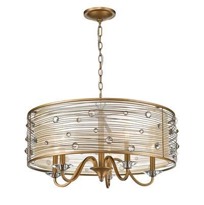 Golden Lighting Joia 5-light Chandelier in Peruvian Gold by Golden Lighting