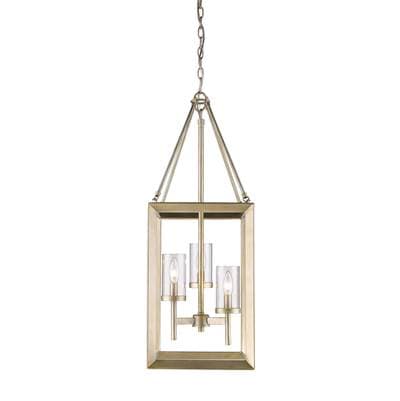 Golden Lighting Smyth 3-light Pendant - White Gold by Golden Lighting
