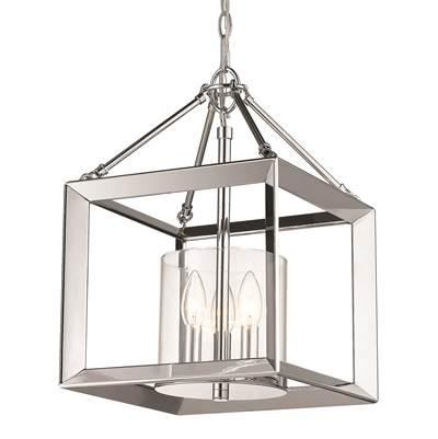 Wry Lighting Smyth 3-light Chandelier in Chrome by Golden Lighting