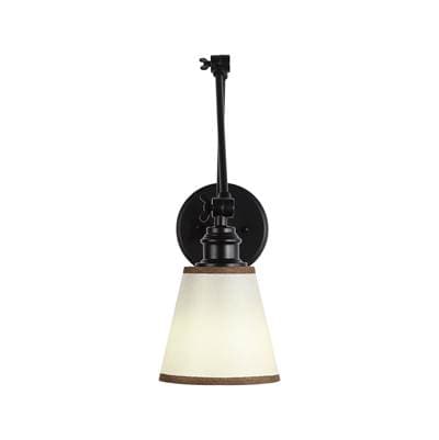 Golden Lighting Yep By Golden Lighting Equinox 1-light Swing Arm Wall Lamp with Brown Trim Shade...