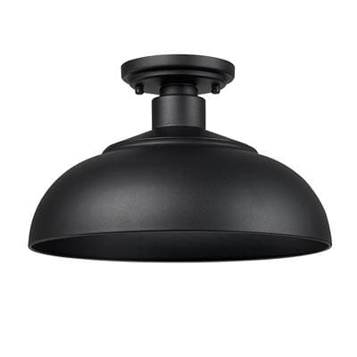 Golden Lighting Yep By Golden Lighting Levitt 1-light Outdoor Ceiling in Natural Black and...