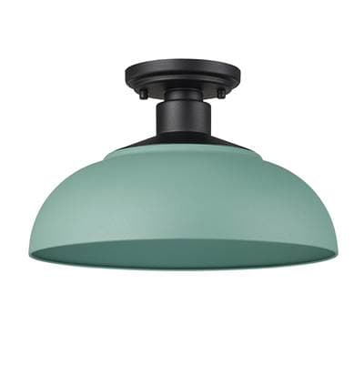 Golden Lighting Yep By Golden Lighting Levitt 1-light Outdoor Ceiling in Natural Black and...