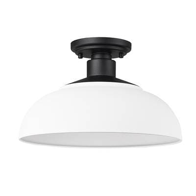 Golden Lighting Yep By Golden Lighting Levitt 1-light Outdoor Ceiling in Natural Black and...