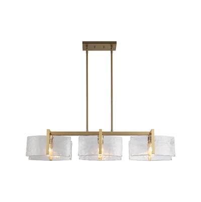 Golden Lighting Aenon 3-light Island Light - Brushed Champagne Brass