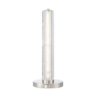 Golden Lighting Crystallo Integrated LED Table Lamp - Polished Nickel