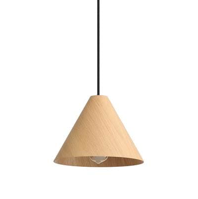 Golden Lighting Conique 1-light 10in Pendant - Light Walnut by Golden Lighting