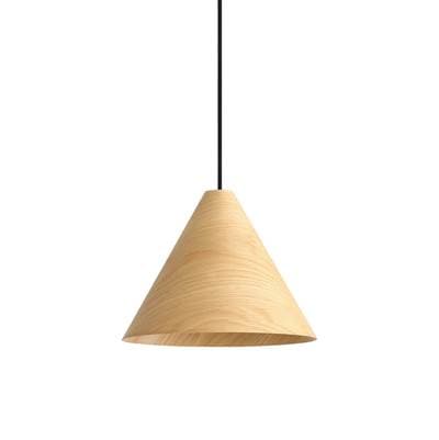 Golden Lighting Conique 1-light 13in Pendant - Light Walnut by Golden Lighting