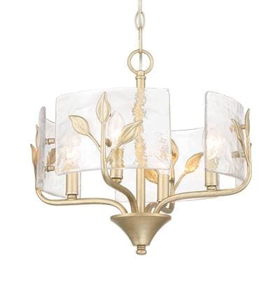Golden Lighting Wry Lighting Bloem 4-light Pendant - White Gold by Golden Lighting