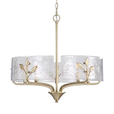 Golden Lighting Wry Lighting Bloem 5-light Pendant - White Gold by Golden Lighting