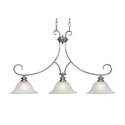 Golden Lighting Wry Lighting Lancaster 3-light Pendant - Pewter