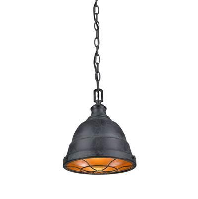 Golden Lighting Bartlett 1-light Pendant in Black Patina