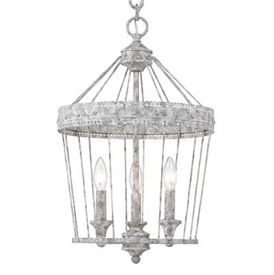 Golden Lighting Wry Lighting Ferris 3-light Pendant - Oyster by Golden Lighting