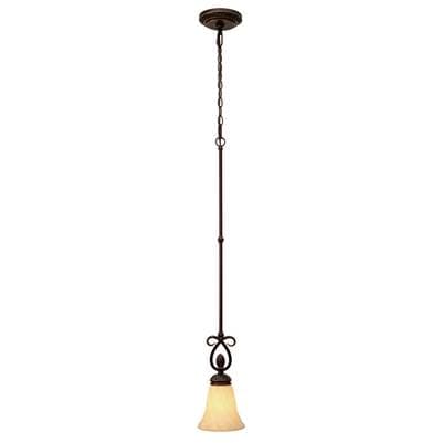Golden Lighting Wry Lighting Torbellino 1-light Pendant - Cordoban Bronze by Golden Lighting