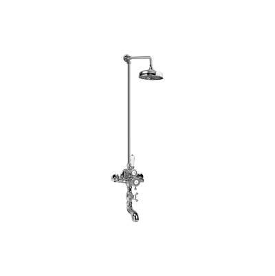 Adley Exposed Thermostatic Shower System (Rough and Trim) - Architectural White by Graff