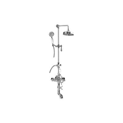 Graff Adley Exposed Thermostatic Tub and Shower System w/Handshower (Rough and Trim) - 24k Gold Plat by Graff