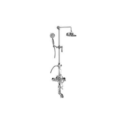 Adley Exposed Thermostatic Tub and Shower System - w/Metal Handshower Handle by Graff