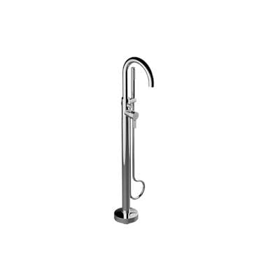 Graff Terra Floor-Mounted Tub Filler - Rough And Trim - Unfinished Brass