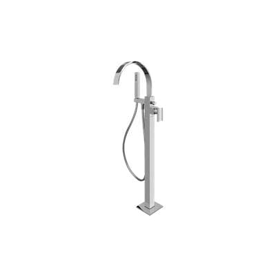 Graff Sade Floor-Mounted Tub Filler - Trim Only - Unfinished Brass by Graff