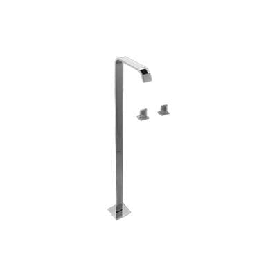 Graff Targa Floor-mounted Tub Filler W/wall-mounted Handles - Unfinished Brass by Graff