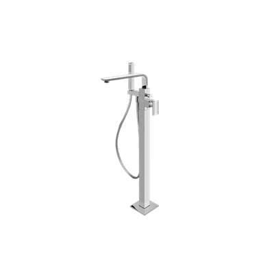 Graff Targa Floor-mounted Tub Filler - Unfinished Brass by Graff
