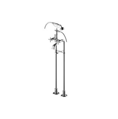 Adley Exposed Floor-Mounted Tub Filler w/Handshower Set by Graff