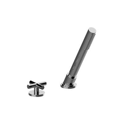 Graff M.E. Deck-mounted Handshower & Diverter Set (trim) - Brushed Onyx Pvd