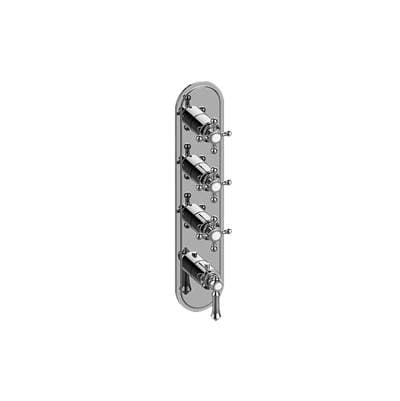 Graff Adley Traditional M-series Valve Trim with Four Handles - 24k Gold Plated by Graff