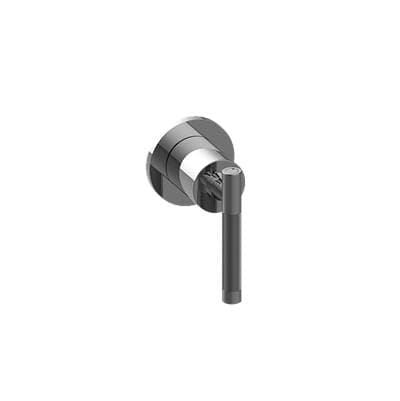 Graff Harley Round M-series Stop/volume Control Valve Trim with Handle - 24k Gold Plated