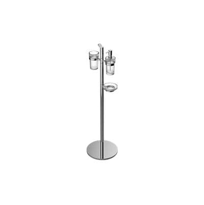 Graff Sento Free Standing Soap/lotion Dispenser, Soap Dish Holder & Tumbler - Brushed Onyx Pvd by Graff