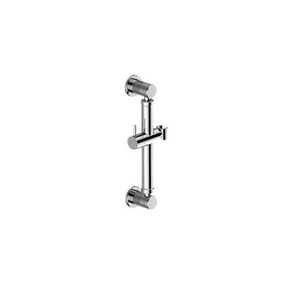 Graff Harley Round Grab Bar - 12'' W/handshower Holder - Brushed Onyx Pvd