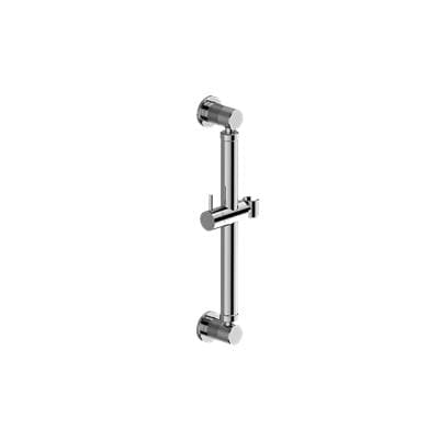 Graff Harley Round Grab Bar - 16'' W/handshower Holder - Brushed Onyx Pvd