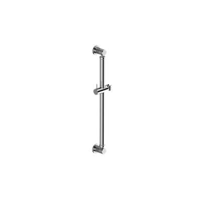 Graff Harley Round Grab Bar - 24'' W/handshower Holder - Brushed Onyx Pvd