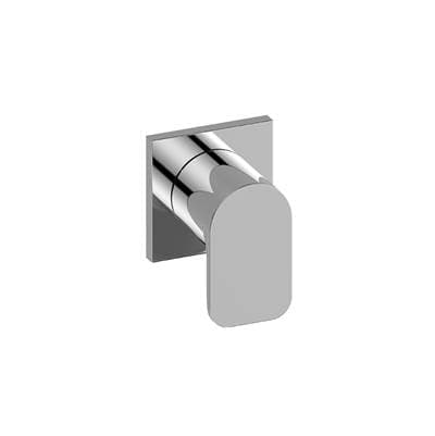 Graff Sento Square M-series Stop/volume Control Valve Trim with Handle - 24k Brushed Gold Plated