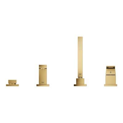 4-Hole Single-Handle Deck Mount Roman Tub Faucet with 1.75 GPM Hand Shower