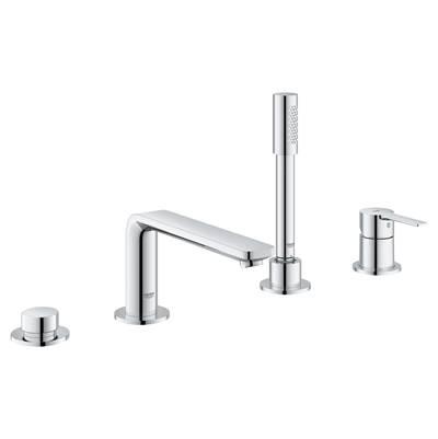 4-Hole Single-Handle Deck Mount Roman Tub Faucet with 1.75 GPM Hand Shower by Grohe