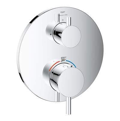 Grohe Dual Function 2-Handle Thermostatic Valve Trim - Chrome by Grohe