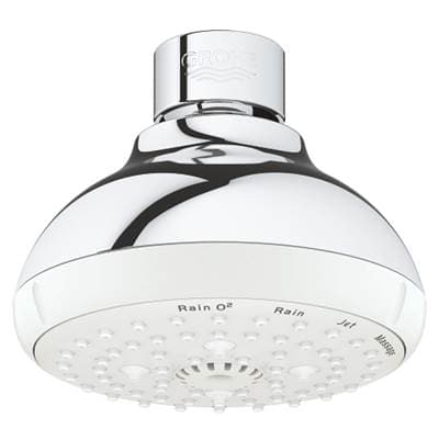 Grohe 100 Shower Head, 4 - 4 Sprays, 1.75 Gpm - Chrome by Grohe