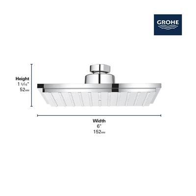 150 Shower Head 6 - 1 Spray 1.75 Gpm by Grohe