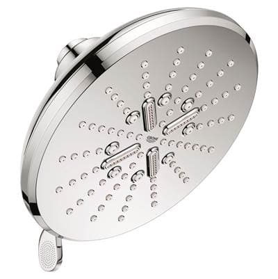 Grohe Shower Head, 6-1/2 - 3 Sprays, 1.75gpm - Chrome