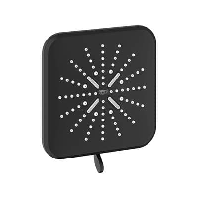 Grohe Shower Head, 6-1/2 - 3 Sprays, 1.75gpm - Matte Black