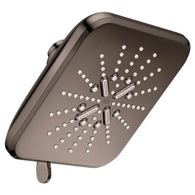 Grohe Shower Head, 6-1/2 - 3 Sprays, 1.75gpm - Hard Graphite