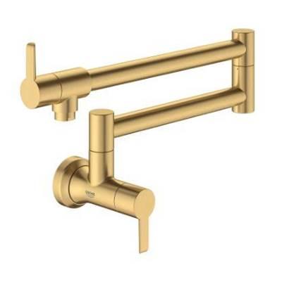 2-Handle Wall Mount Pot Filler - Brushed Cool Sunrise by Grohe