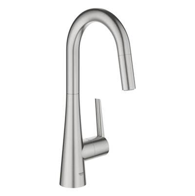 Single-Handle Pull Down Dual Spray Prep Faucet 1.75 GPM - Supersteel