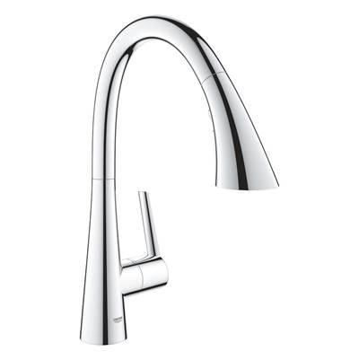 Single-Handle Pull Down Kitchen Faucet Triple Spray 1.75 GPM - Chrome