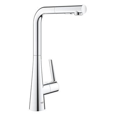 Single-Handle Pull-Out Kitchen Faucet Dual Spray 1.75 GPM - Chrome