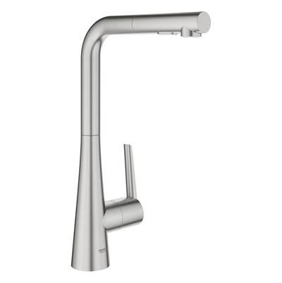 Single-Handle Pull-Out Kitchen Faucet Dual Spray 1.75 GPM - Supersteel by Grohe