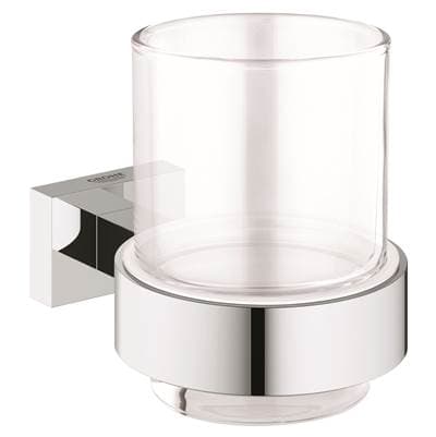 Grohe Glass with Holder - Chrome by Grohe