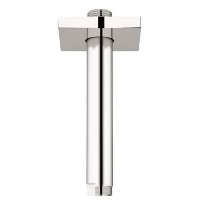Grohe 6 Ceiling Shower Arm with Square Flange - Chrome