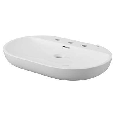 Grohe Wall Mount 27 Bathroom Sink, 3-hole - Alpine White by Grohe