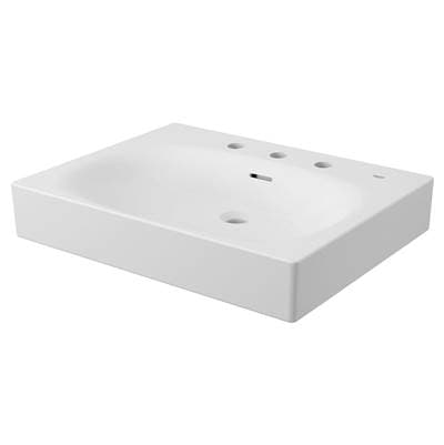 Grohe Wall Mount 24 Bathroom Sink, 3-hole - Alpine White by Grohe
